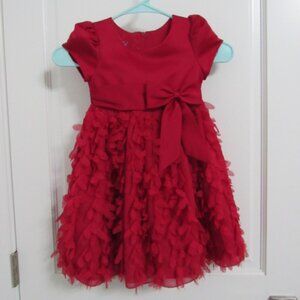 Princess Faith Holiday Christmas Red Dress 4T